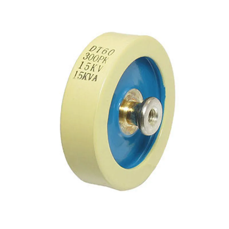 Beige Blue DT60 300PF 60KVA 15KV 15KVA Door Knob High Voltage HV Ceramic Capacitor