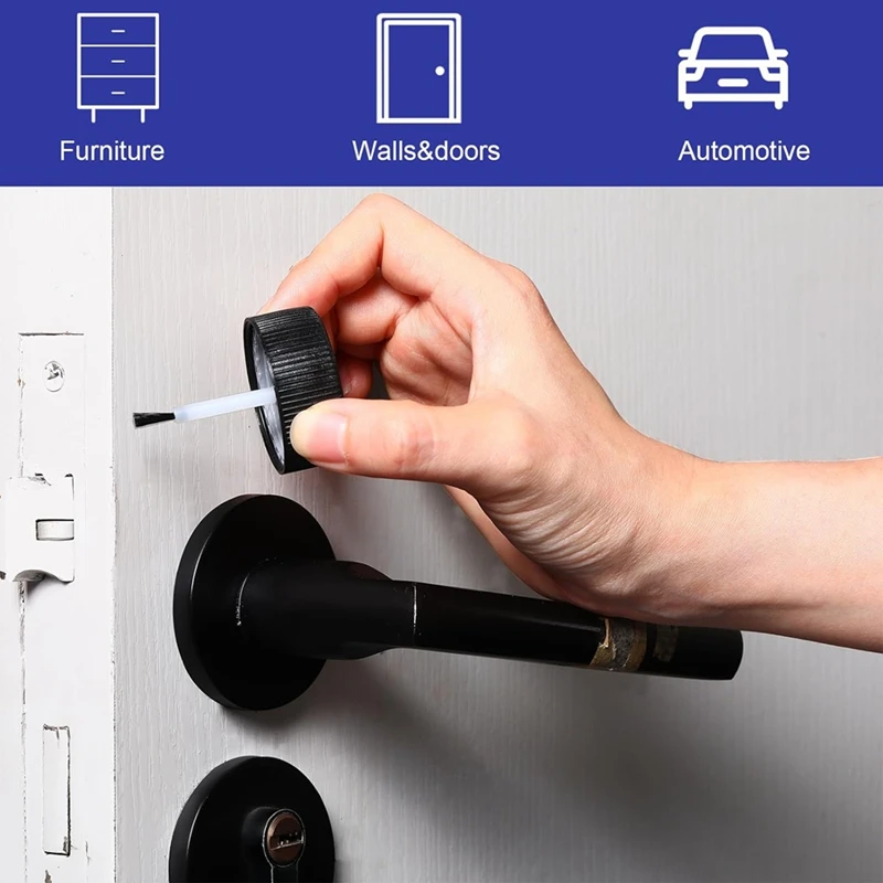 A7THK-터치 업 페인트 병 30 Ml 빈 터치 업 페인트 용기 (칩 수리 자동차 용 브러시 및 혼합 볼 포함)