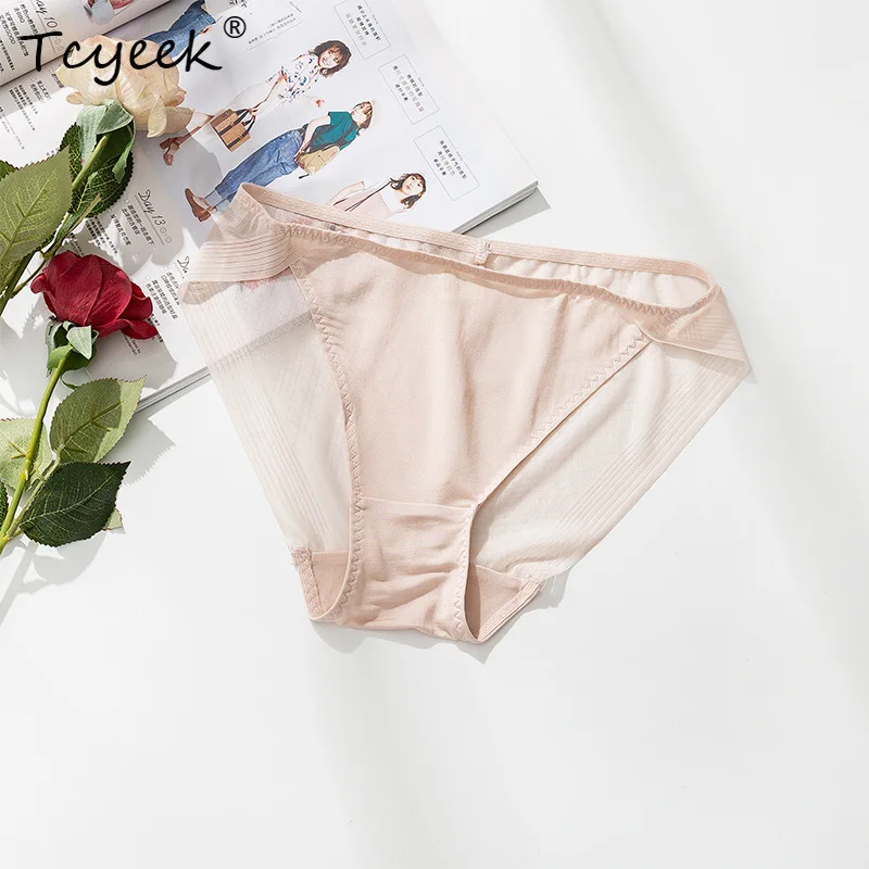 

Tcyeek 100% тутовый шелк, комплект из 3 трусиков, женские сетчатые тонкие сексуальные трусы сзади, нижнее белье, нижнее белье без следов, нижнее белье S, M, L, P37979QM