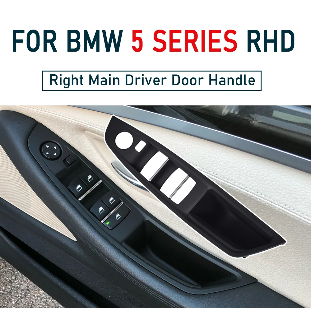 الأصلي اليد اليمنى محرك RHD لسيارات BMW 5 سلسلة F10 F11 بيج أسود سيارة الداخلية مقبض الباب الداخلي لوحة سحب غطاء الكسوة