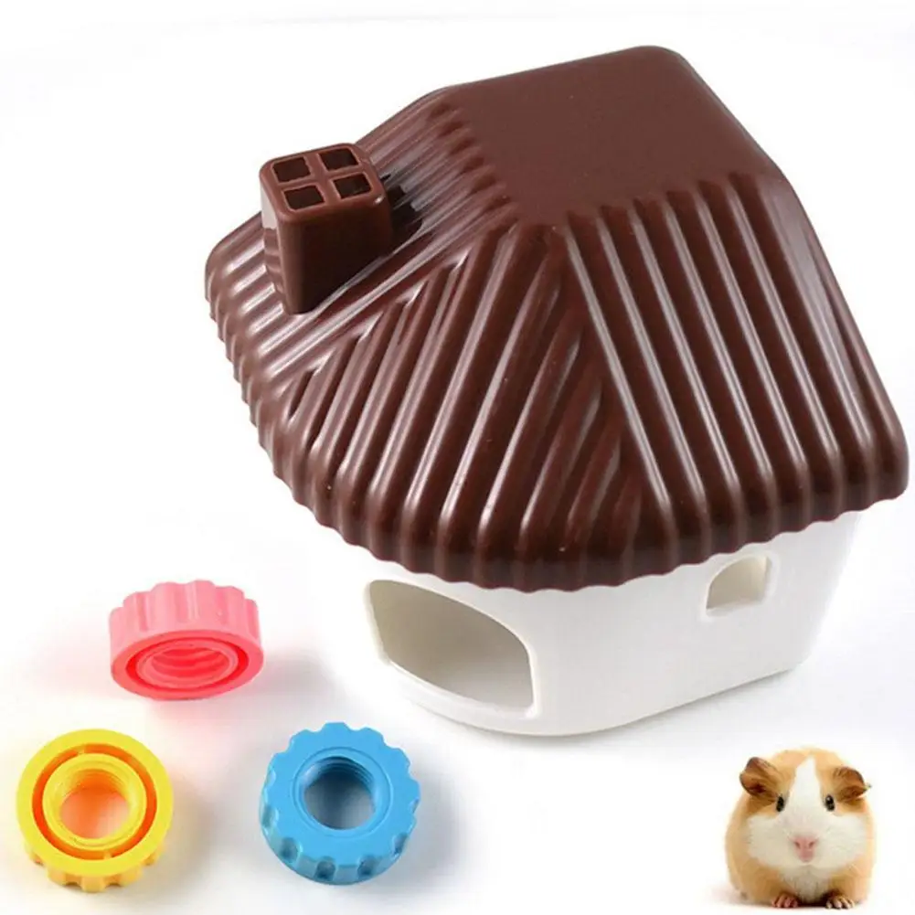 

NEW Hamster Mini House Cage Colorful Mountable Cute Pet Bedroom House Toy Pet Supplies For Hamster Guinea Pig