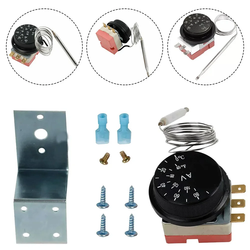 Auto Verstelbare Ventilator Thermostaat Schakelaar 30 Inch Capillaire Thermostaat Draad Temperatuurregeling Sonde Auto Ventilator Thermostaat Schakelaar
