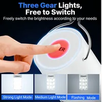 LED Rechargeable Camping Lantern Emergency Outdoor Tent Light Portable Night Light with Clip Hook for Hiking Fishing Hurricane 2