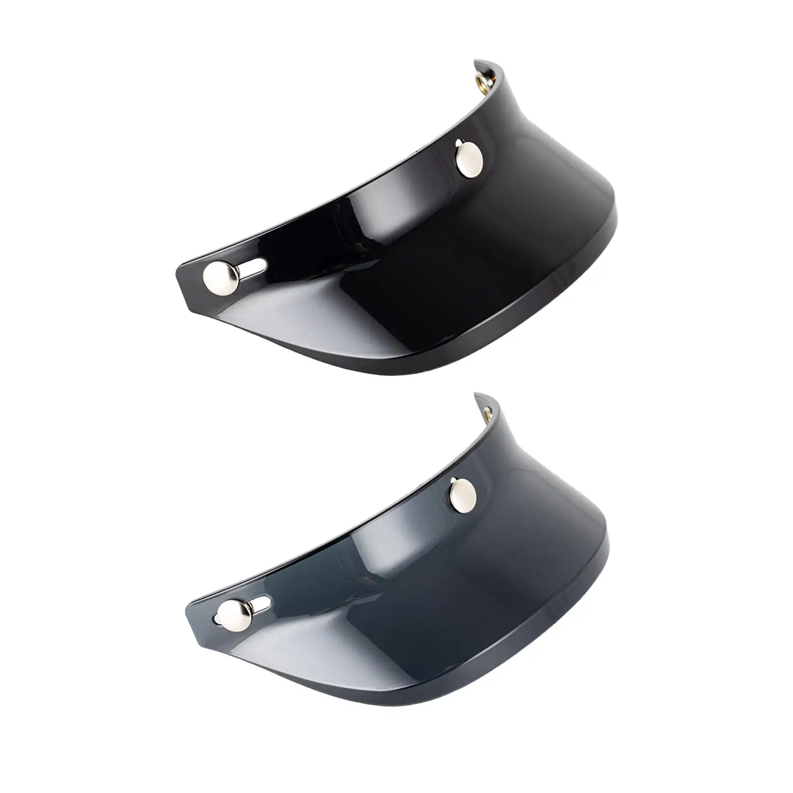 3/4 오픈 페이스 헬멧용 헬멧 피크 쉴드 3 스냅 교체 부품