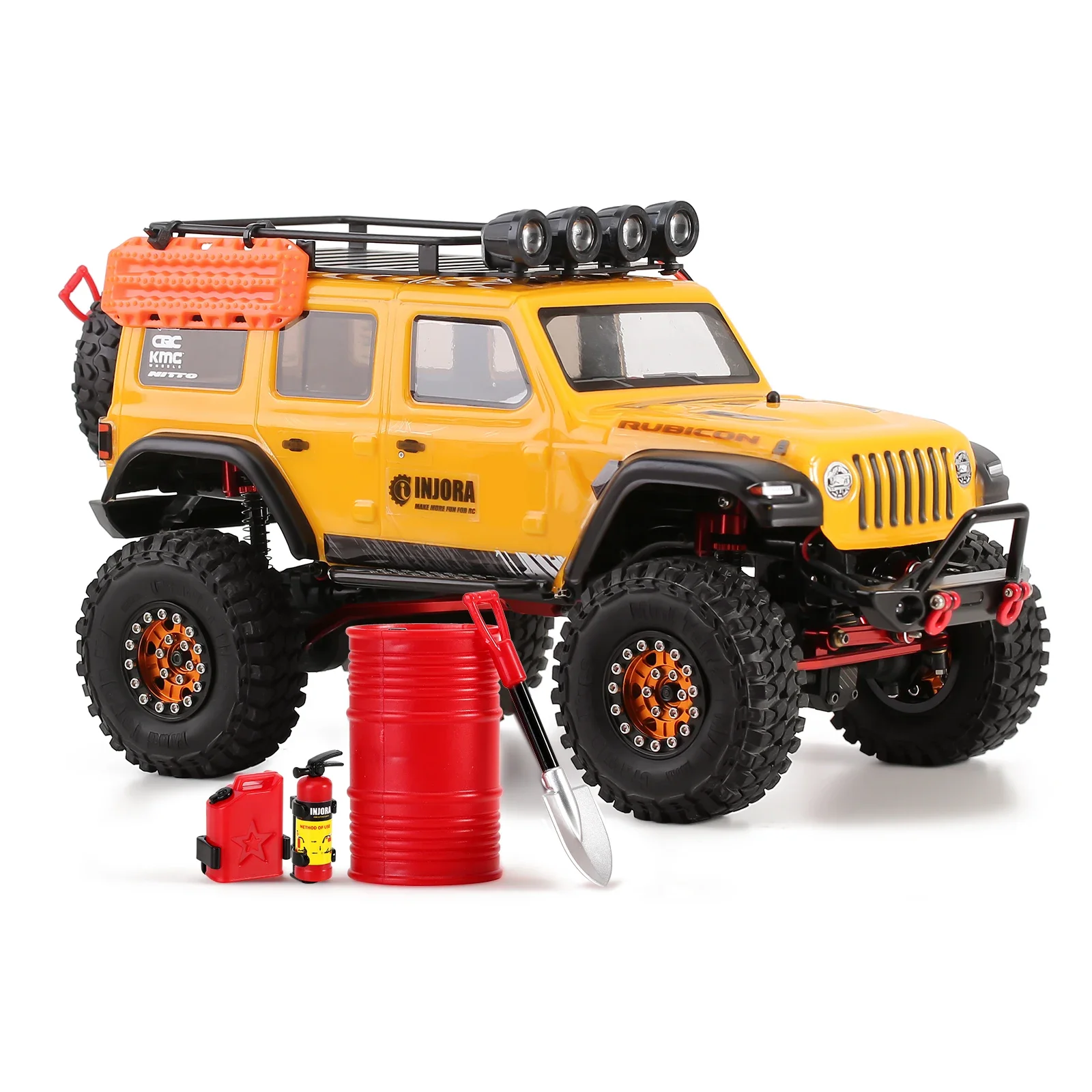 RC Molded Decoration 1:18 1:24 Scale Fire Extinguisher Fuel Tank Shovel Oil Drum For Axial SCX24 FCX24 TRX4M Enduro24 Upgrade