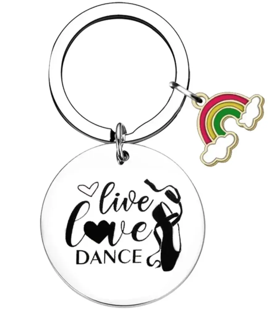Dance Teacher Appreciation Gift Keychain Thank You Gift Key Rings Dance Instructors Dance Teacher birthday chrismas gift