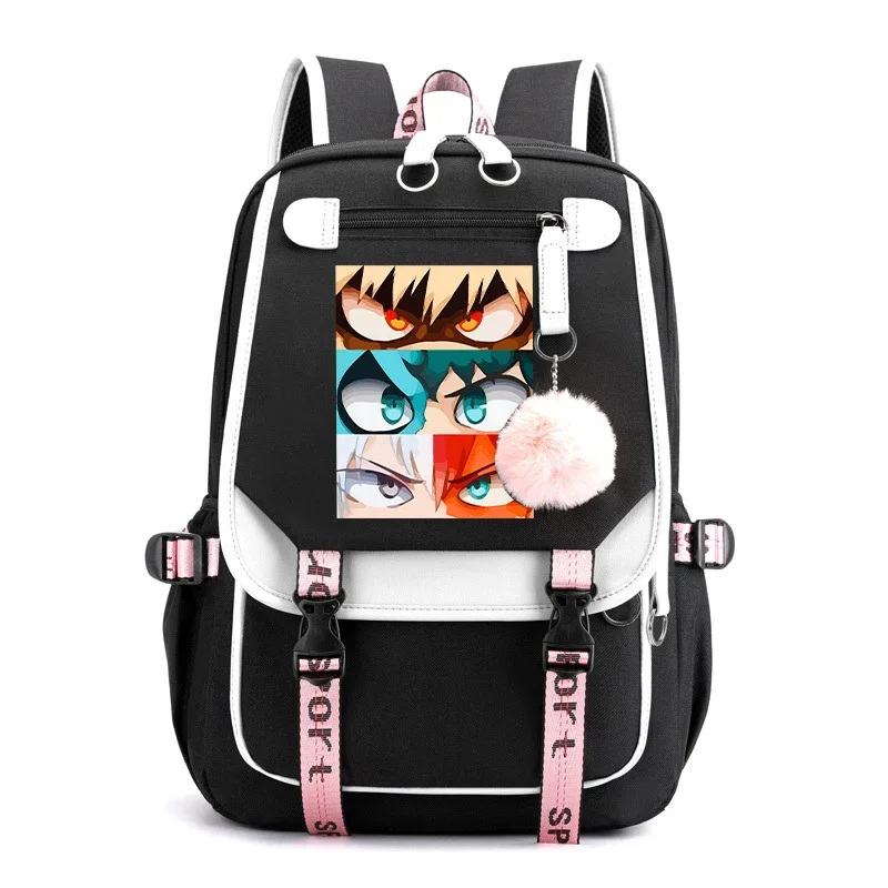 New Anime Deku bakugou Katsuki Todoroki Shoto printing backpack ladies backpack travel rucksack girl school bag women laptop bag