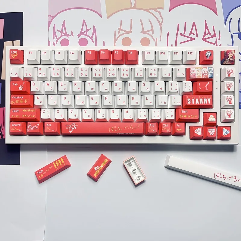BOCCHI Kita Ikuyo Keycaps PBT Cherry para MX Switch - imagen 3