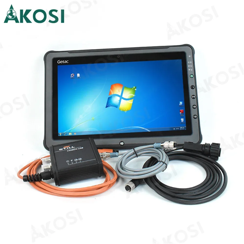 

V8.21 For Still Incado Box Diagnostic Kit for Still USB Interface forklift canbox FOR STILL Forklift Scanner Tools+Getac F110