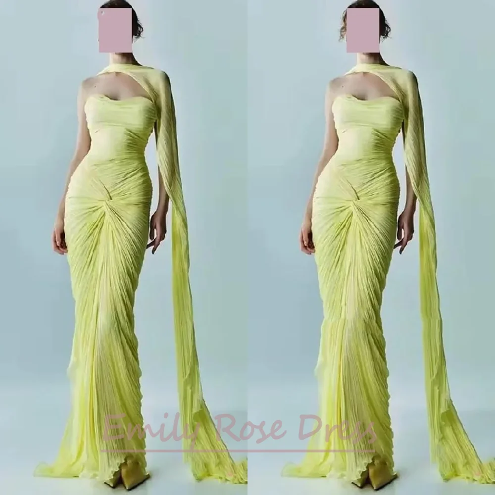 Precioso vestido de fiesta sin mangas personalizado, escote en forma de corazón, largo hasta el suelo, cintura plisada, elegante, Formal, ajustado, vestido de noche de sirena