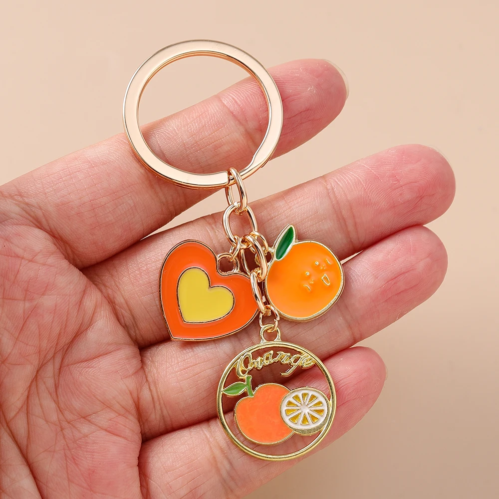 Aihua Schöne Cartoon Rote Kirsche Zitrone Wassermelone Erdbeere Schlüsselanhänger Simulation Früchte Schlüsselanhänger Handtasche Anhänger – Detail 4