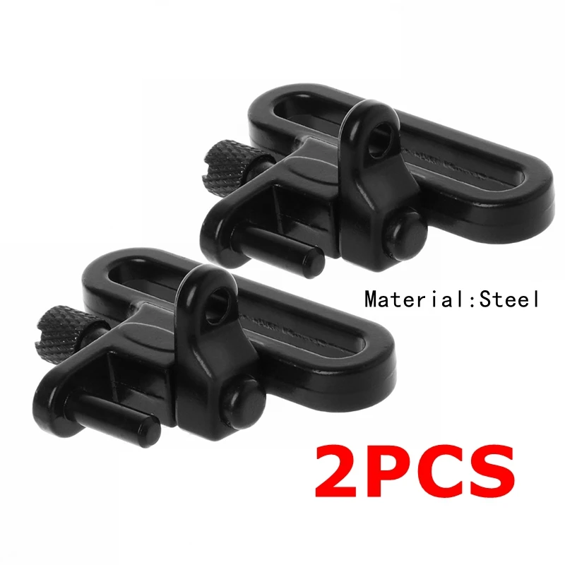 2pcs 27mm Steel Tactical Rifle Sling Swivels Mount Adapters Attachment Clips Heavy Duty 300lb QD Outdoor Hunting Gun Accessories