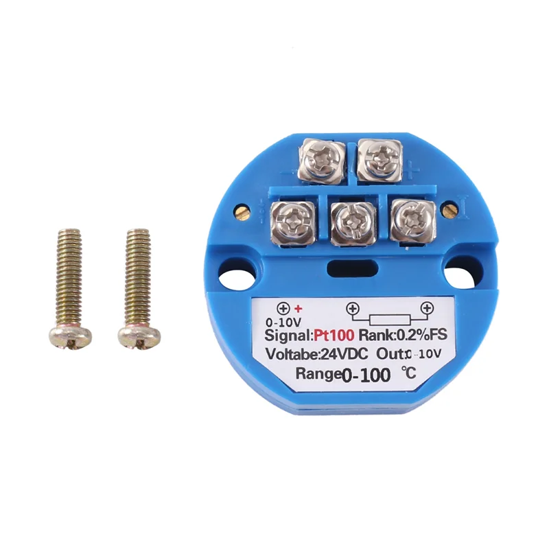 ABVA-PT100 Tipo a 0-10 V Ingresso RTD da 0-100 gradi Uscita 0-10 A Trasmettitore di temperatura con resistenza termica DC24V