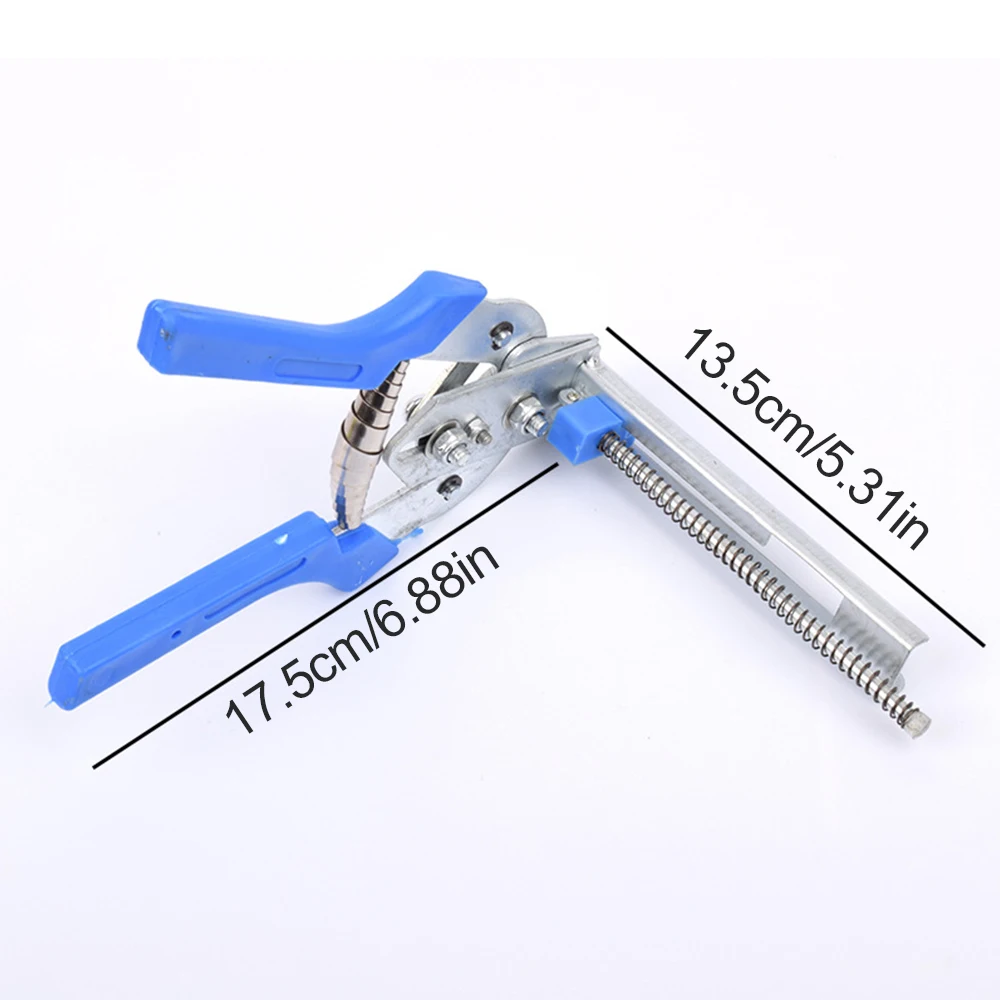 Hog Ring Plier Tool and 600pcs M Clips Staples Chicken Mesh Cage Wire Fencing Caged Clamp Animal Cage Installation Tool