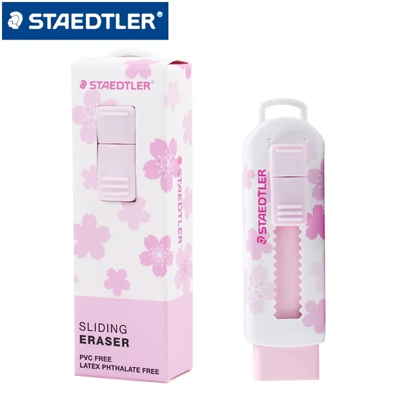 1pc Germany STAEDTLER Sliding Eraser 525 Cherry Blossom Limited Edition Pvc Free Latex Phthalate Free Rubber