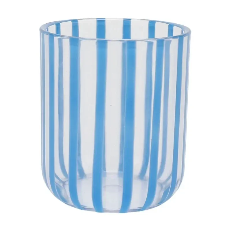 

by Becky G. & Alejandra 14-Ounce Short Acrylic Stripe Line Tumbler, Blue