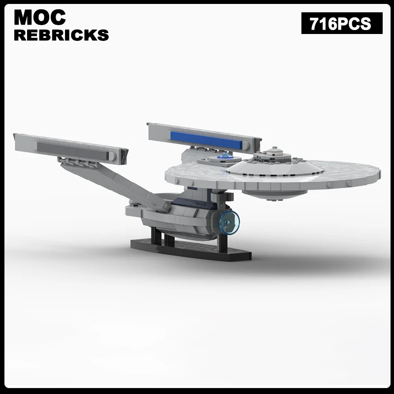 

Space War Series Enterprise MOC Building Block Assembly Model Interstellar Spacecraft Brick Toys Children Christmas Gift