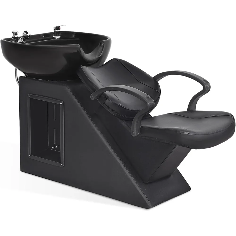 Ceramic Bowl Shampoo Barber Chair Backwash Sink Barber Chair for Beauty Salon Spa Unit Station 9020