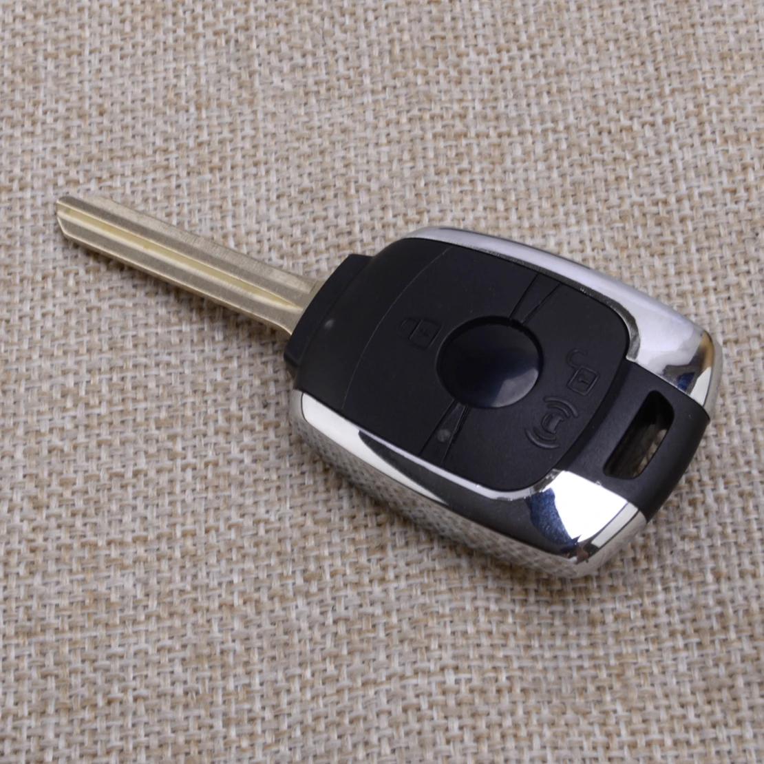 Custodia per chiave remota per auto Fob Sostituisci adatta per Ssangyong Actyon Kyron Rexton Korando 2 pulsanti