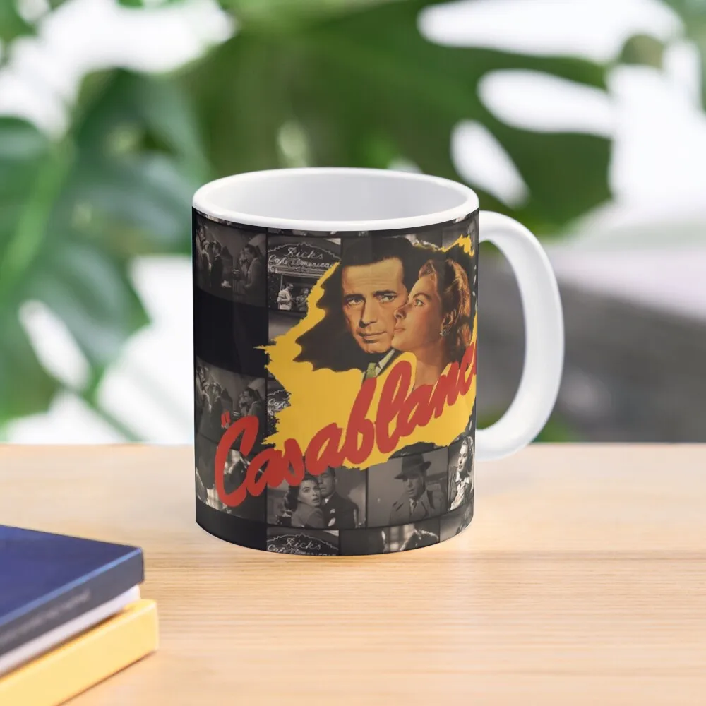 Casablanca Classic  Mug Image Gifts Coffee Cup Photo Simple Design Drinkware Printed Picture Handle Round Tea