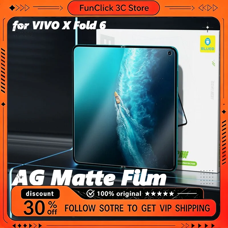 Blueo AG Matte Screen Protector For VIVO X Fold 6 Inner Film Anti Glare Anti Fingerprint Auto Repair Full Coverage HD Clear