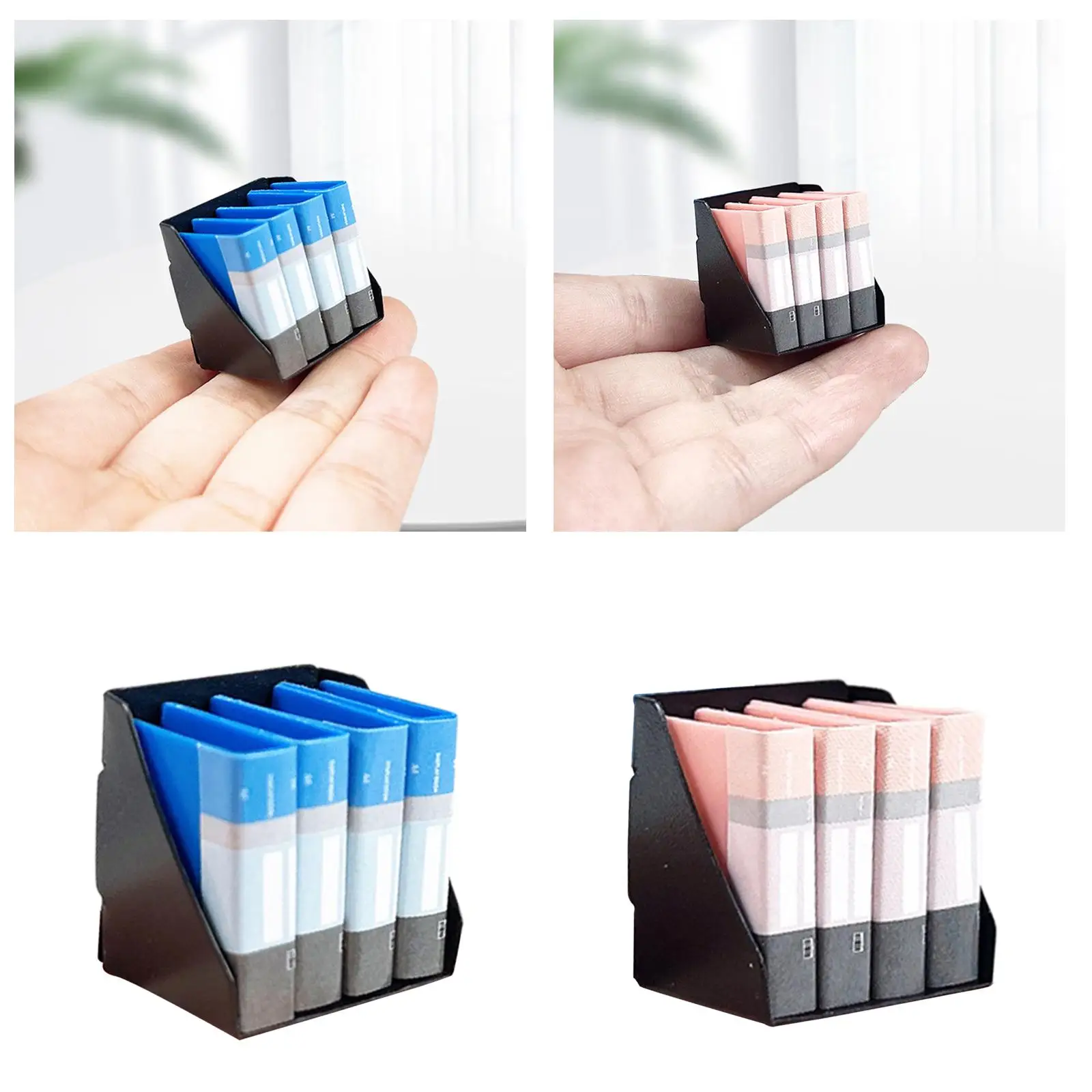 Carpeta de archivos para casa de muñecas 1:12, modelo Dioramas, juego de simulación en miniatura