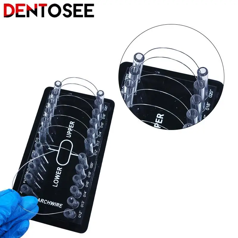 20*11*9CM Dental Steel Wire Storage Box Acrylic Placement Box Distributor for Orthodontic Arch Wire Dental Appliances