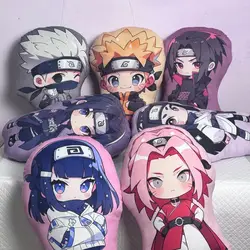 Cartoon anime Naruto periphery Humanoid Throw Pillow Sasuke Sakura Itachi Kakashi Cute Plush Doll Cushion Children's Gift