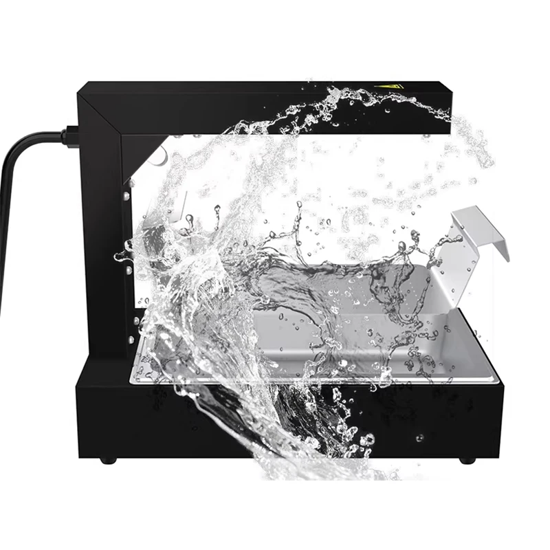 

French Fry Warmer Fried Chicken/French Fry Display Case Food Oil Filter Station with Heating Lamp French Fry Workstation