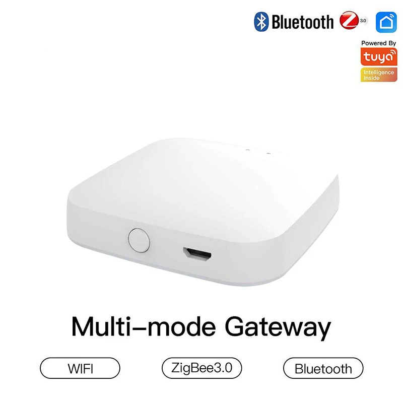 Tuya Zigbee+Bluetooth Smart Wireless Gateway Hub Multi-mode Smart life APPWireless Remote Control Works with Alexa Home
