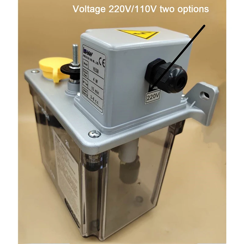 Imagem -03 - Lubrificador Intermitente 2l Lubrifica a Bomba de Óleo 110v 220v 4w Yesb Elétrica Lubrifica o Tempo de Int 10 15 30 60min Opcional o