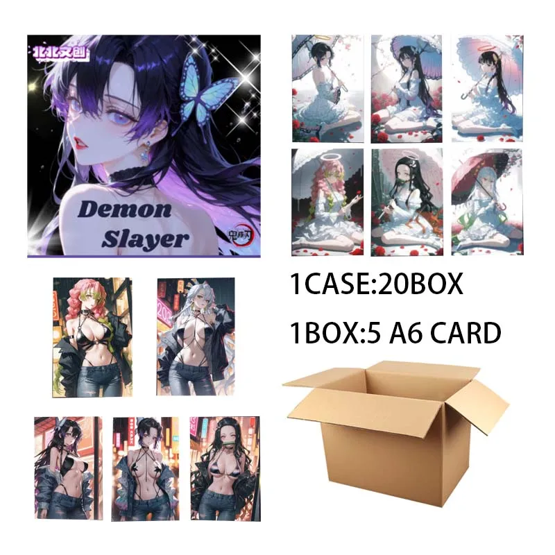 

Wholesales Demon Slayer Collection Card Beibei Culture A6 Acrylic Wave1 Wedding Early Morning Painter Fashion Rose Trading Cards