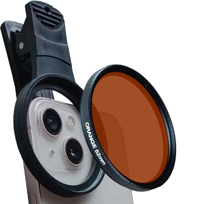 Aquarium Lens Fish Tank Phone Lens Yellow Filter For Reduce blue light Coral Reef Aquarium Photography For iphone11/12/13/14pro
