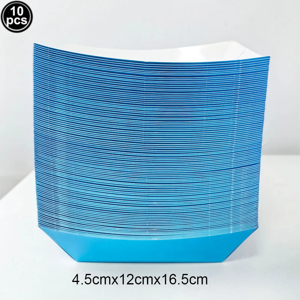 10Pcs Einfarbig Popcorn Boxen Einweg Papier Tasse Papier Lebensmittel Tabletts Geschenk Taschen Mit Griffen Hochzeit Party Baby Dusche liefert – Detail 9