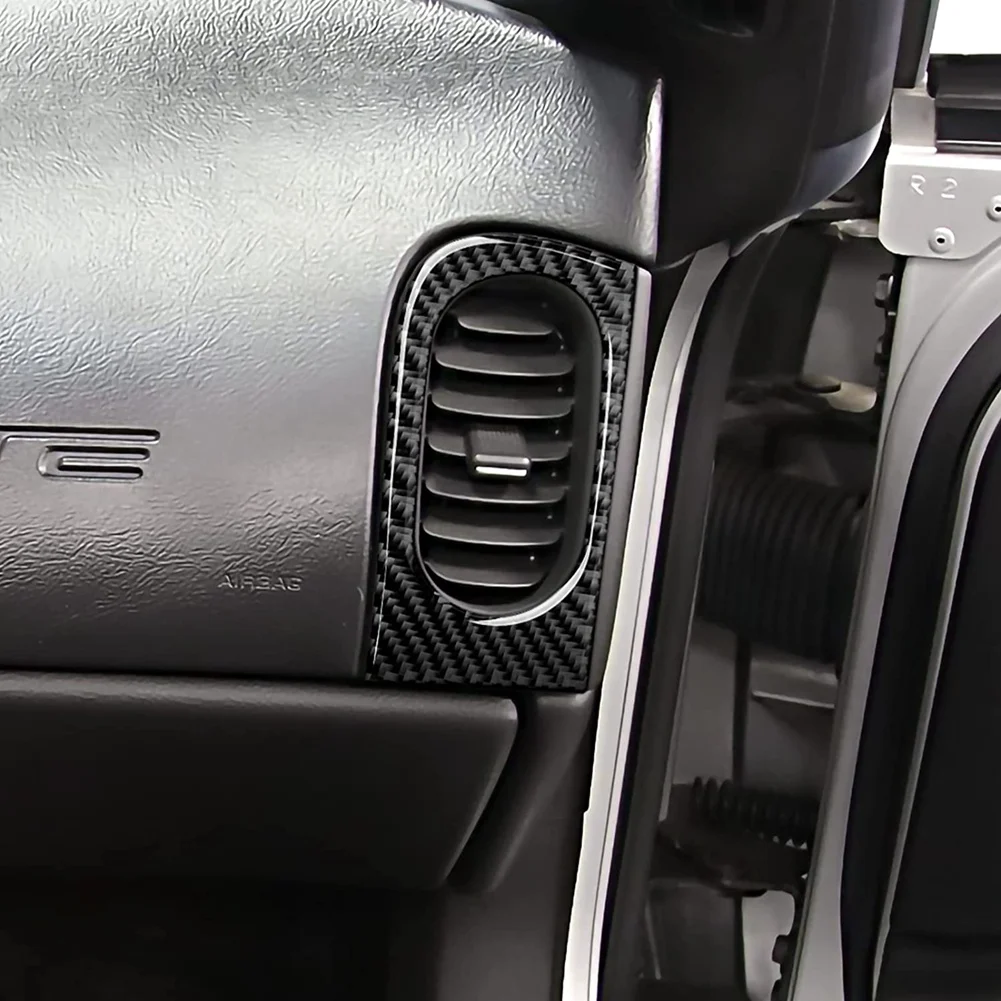 Carbon Fiber Side Air Outlet Vent Cover Trim Sticker Decal for Chevrolet Corvette C6 2005 2006 2007 Interior Accessories image 4