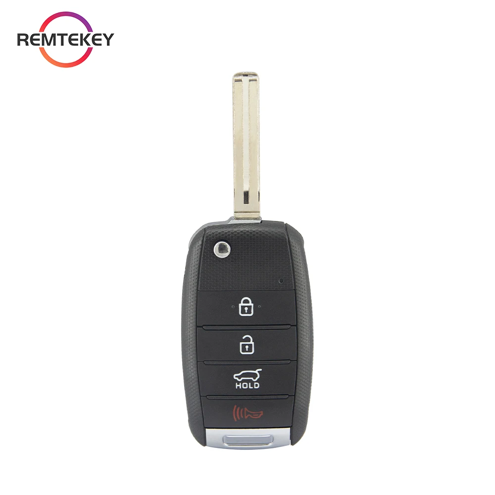 REMTEKEY-Virar dobrar a chave do carro remoto, 3 + 1 botões de substituição, 315 MHz, 434MHz, apto para 2014-2019 Kia Soul, FCC, OLOKA-875T, TQ8-RKE-4F19