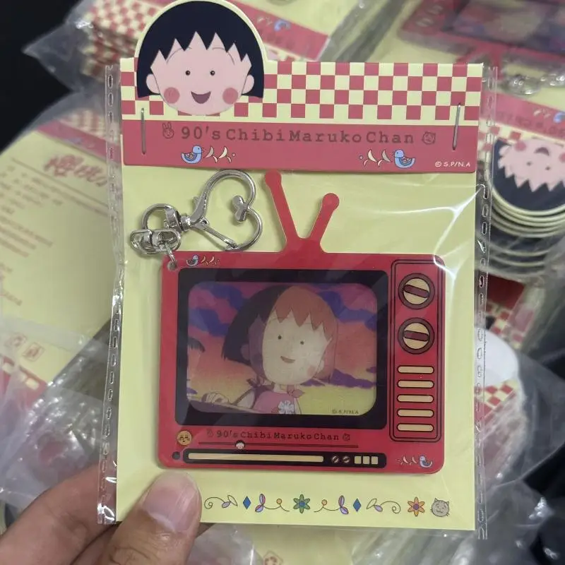 Chibi Maruko-Chan Anime Merchandise Childhood Memories Series Creative Tv Design Keychain Bag Zipper Decoration Festival Gifts