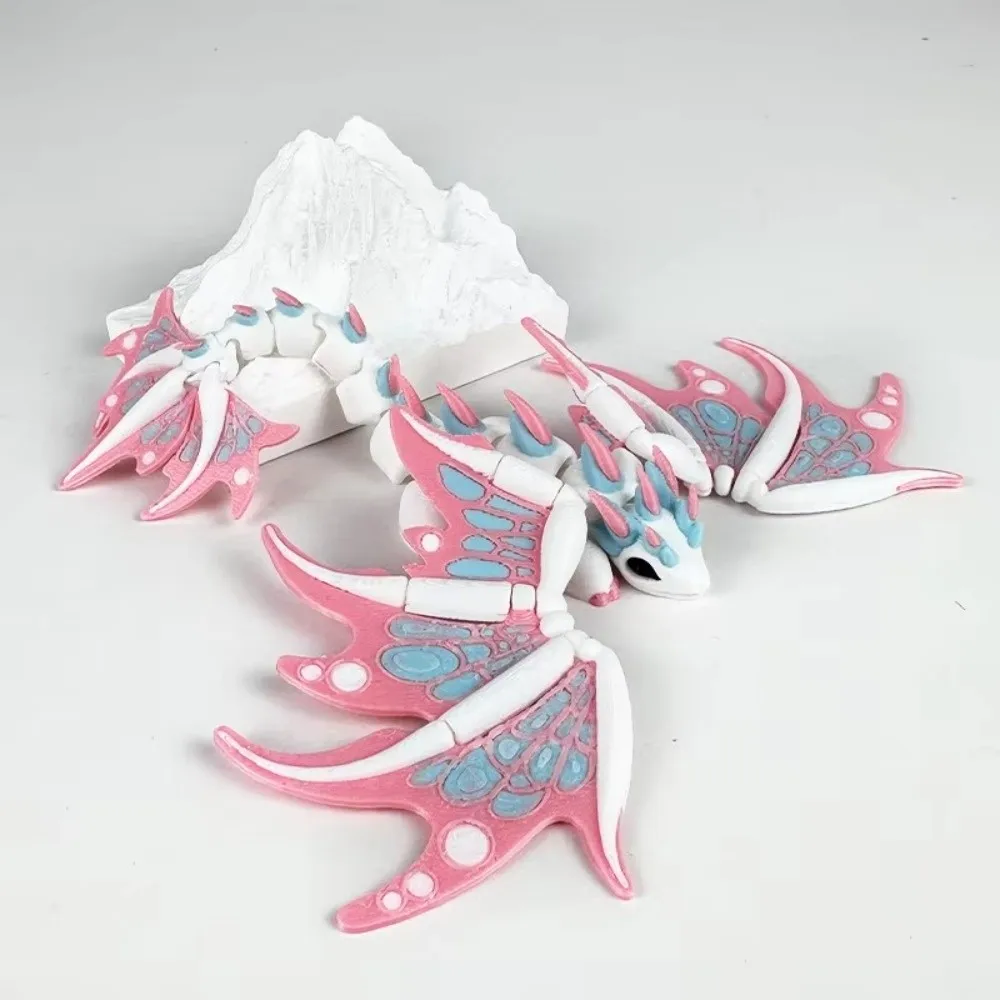 

Lifelike 3D Printed Emperor Dragon Desktop Decoration Small Ornament Artificial Animal Figurine Durable Simulation Animal Model
