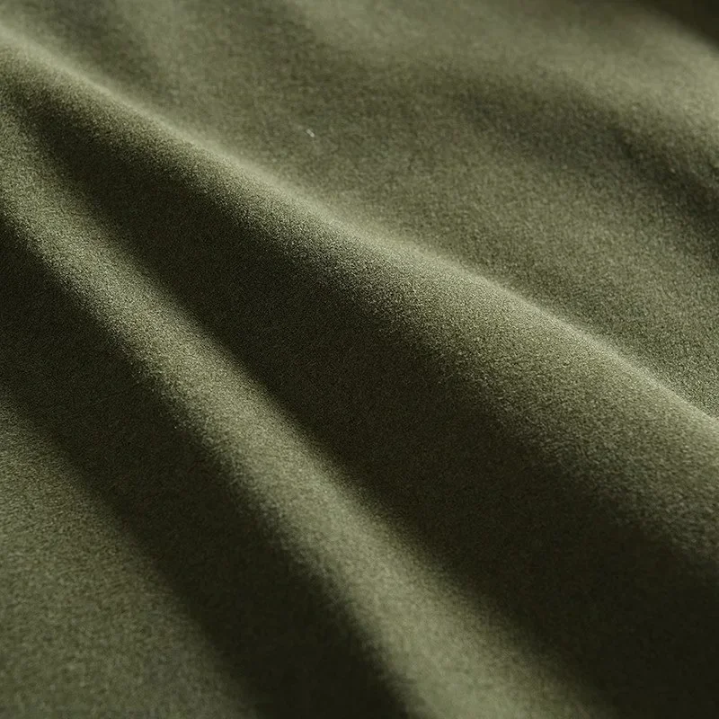 على الوجهين المخملية طويلة الأكمام تي شيرت الرجال الخريف الشتاء الدافئة الربط كتلة اللون قاعدة فضفاضة الجولة الرقبة زوجين القمم