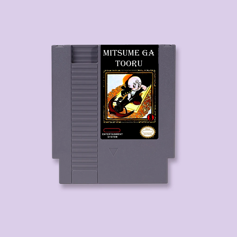 

Mitsume ga Tooru Game Cartridge Action Game For NES 8Bit 72PIN Consoles Game Card