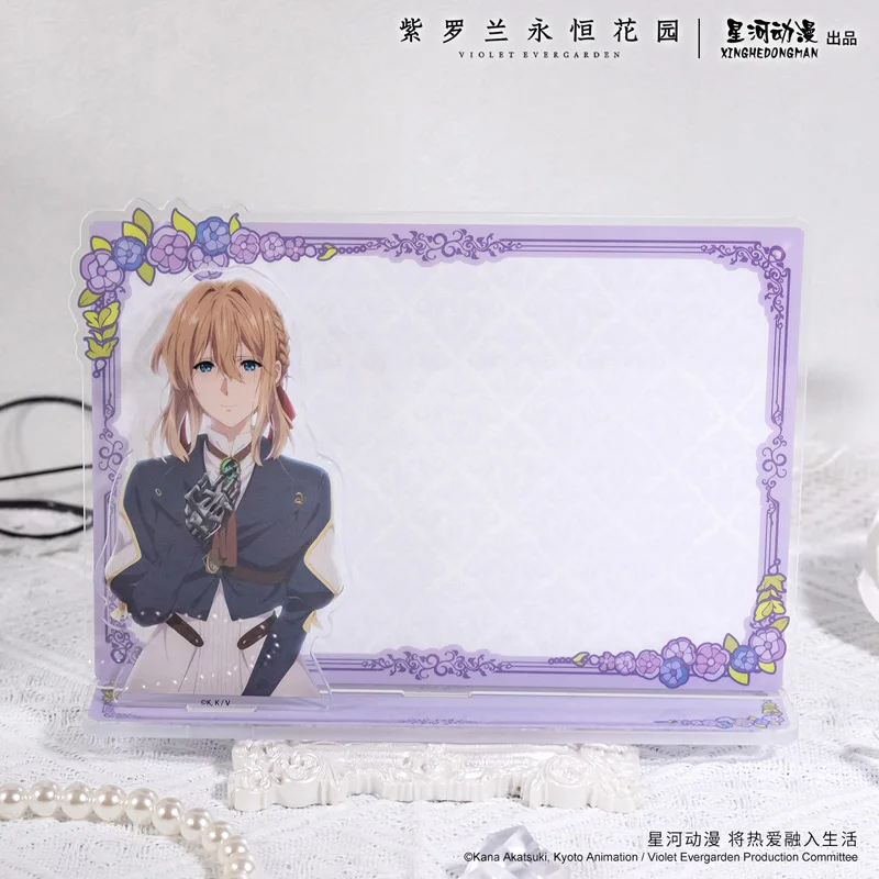 

Серия Violet Evergarden Flower Language, китайская официальная авторизация, акриловые стоячие тарелки, доска объявлений