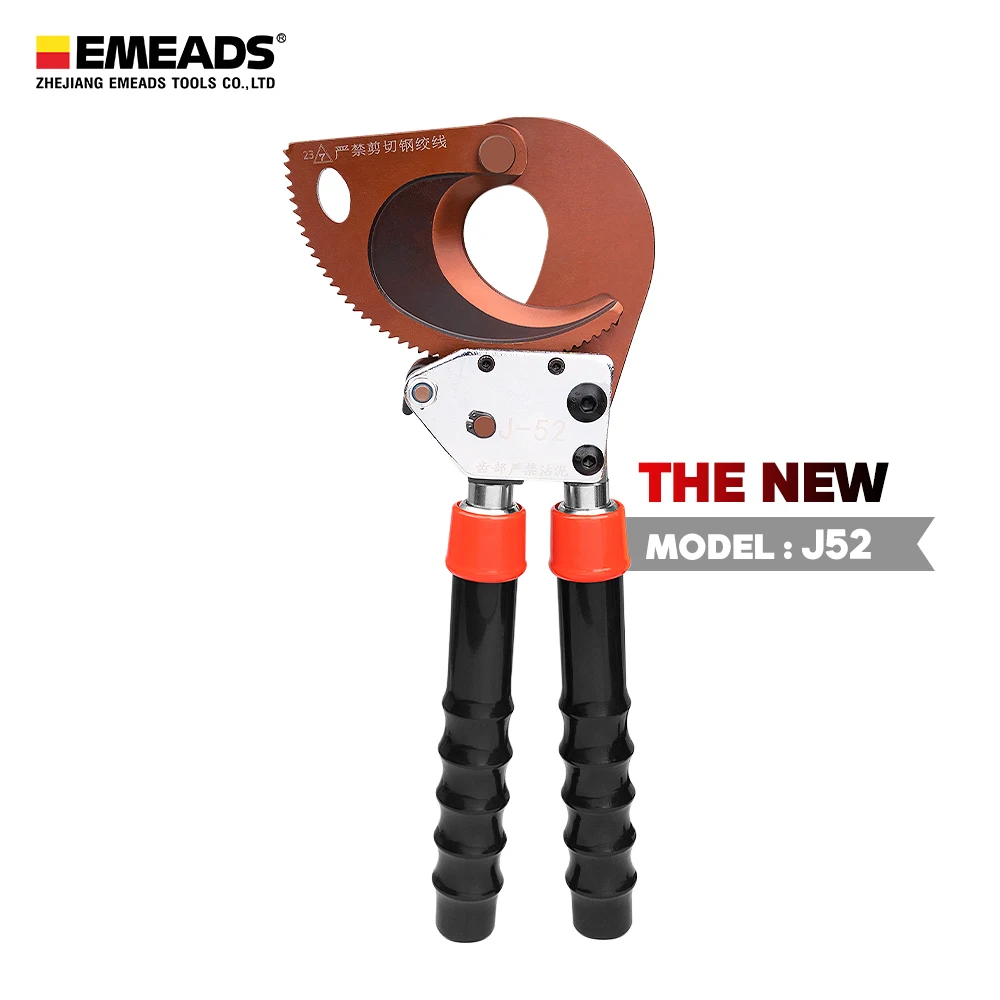 J95 Manual Ratchet Cable Cutter Hand Tool For Cutting Copper And Aluminum Cable