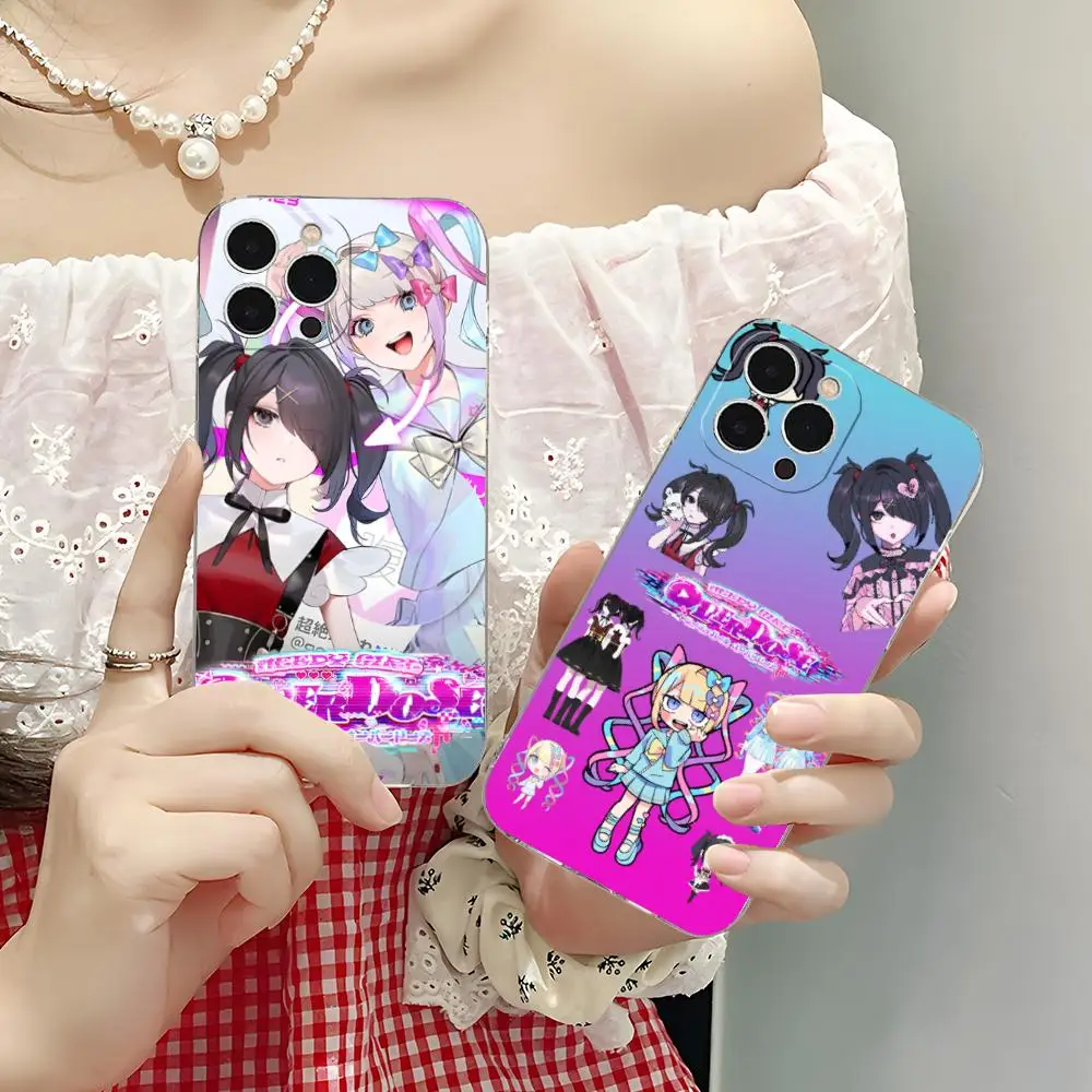 

Needy Girl Overdose Phone Case for iPhone 16 15 14 13 12 11 X XR XS 8 6 Pro Max Plus Mini Clear Colour Printing Cover Smartphone