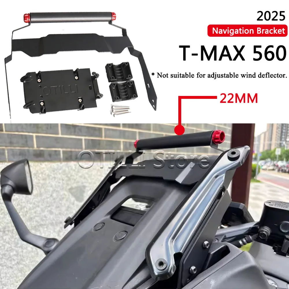 

Motorcycle Navigation Bracket GPS Mount Device Carrier Phone Adapt Holder For YAMAHA T-MAX560 T-MAX TMAX 560 TMAX560 2025