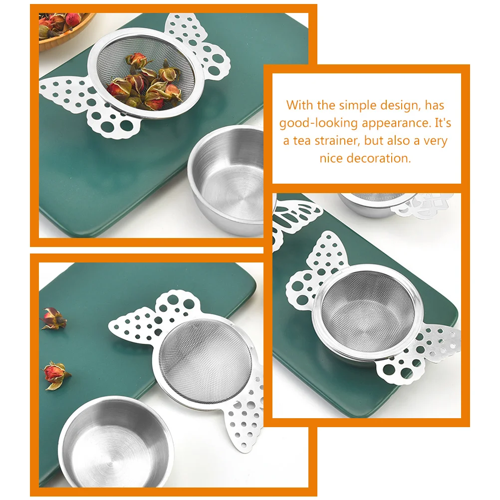 

304 Stainless Steel Strainer for Loose Leaf Fine Mesh Metal Infuser Green Tea Filter Easy Clean Practical Use Tea Brewer