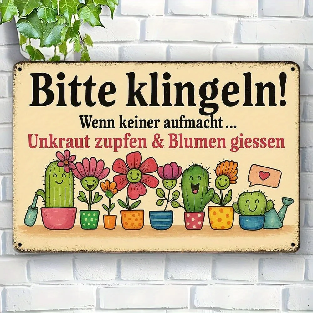 German Humor Metal Sign -