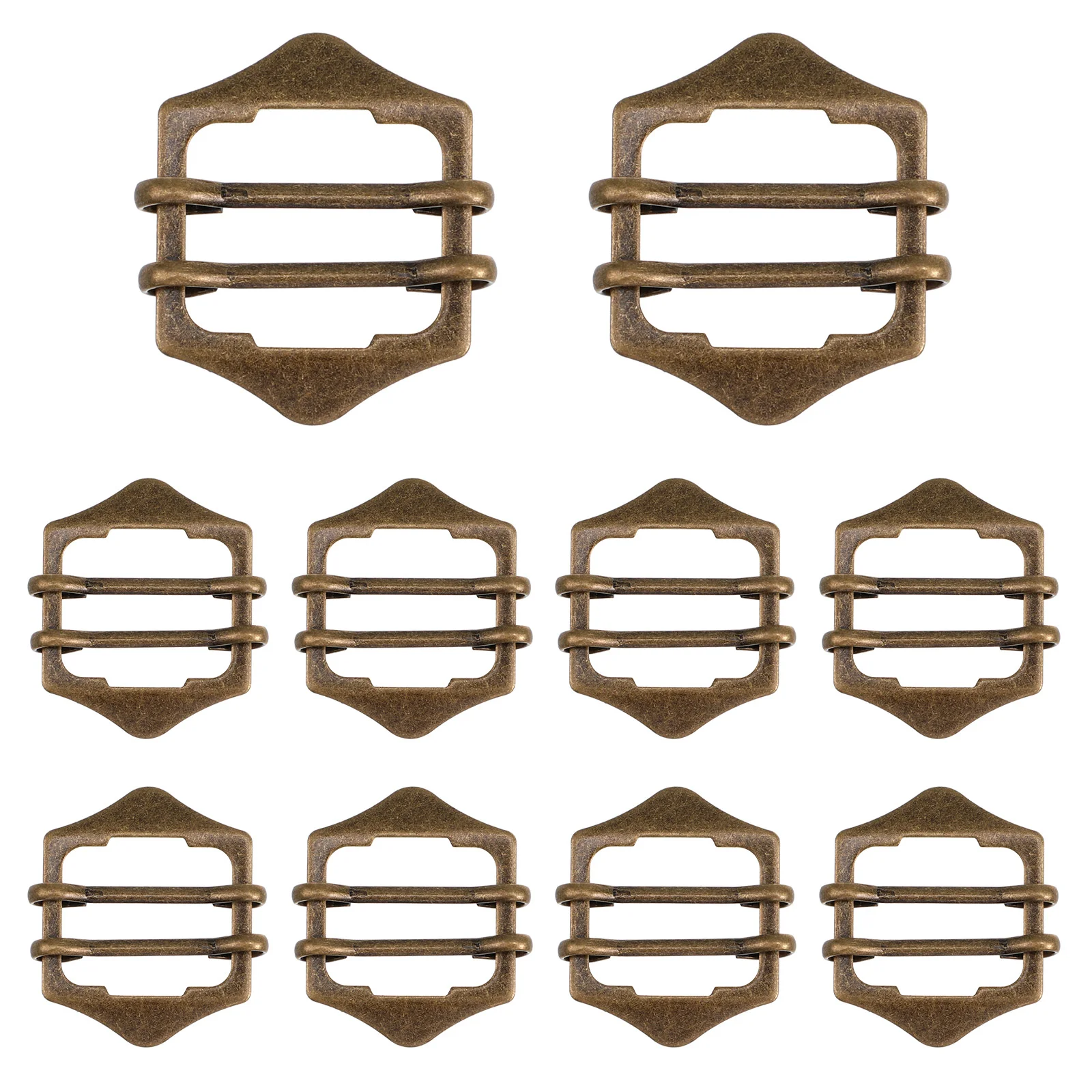 10 pçs cintos de metal sol fivela roupas botões fivelas simples slider acessórios roupas cintura ajustável colete miss