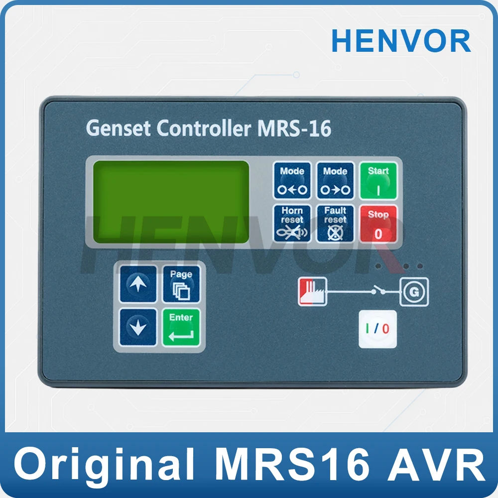 

MRS16 MRS10 diesel generator controller panel remote auto start LCD display control module compatible with original model