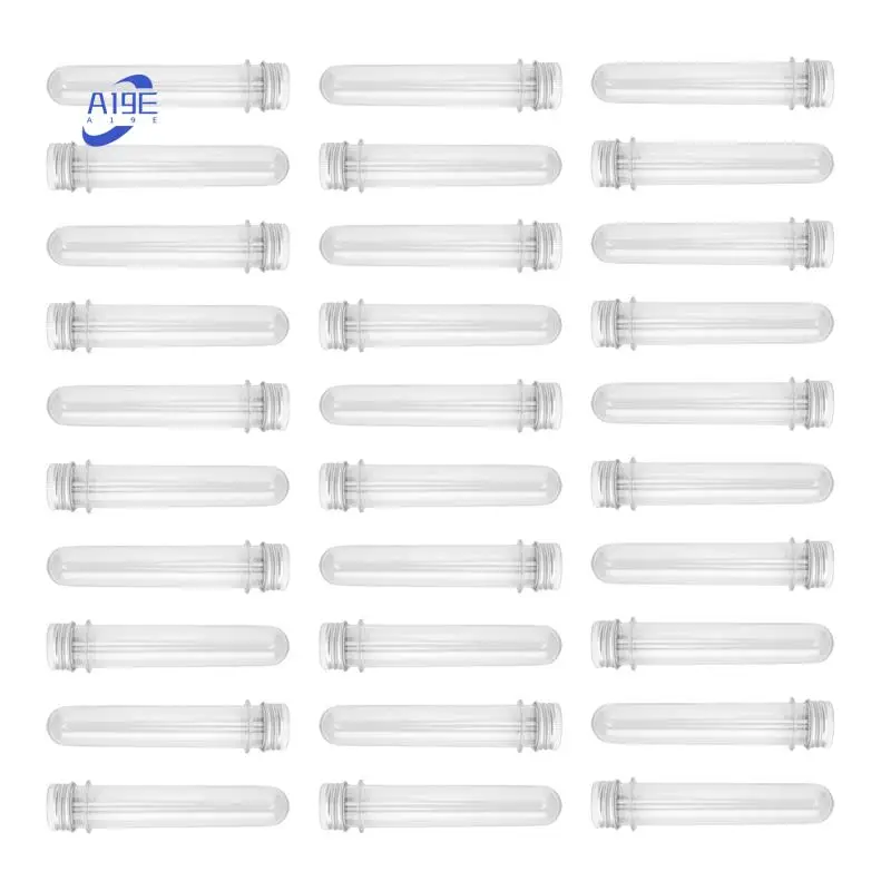 

A19E-30 PCS Test Tubes 45Ml Plastic Test Tubes Single Test Tubes With Lids Sample Storage Tube Transparent Tubes Set