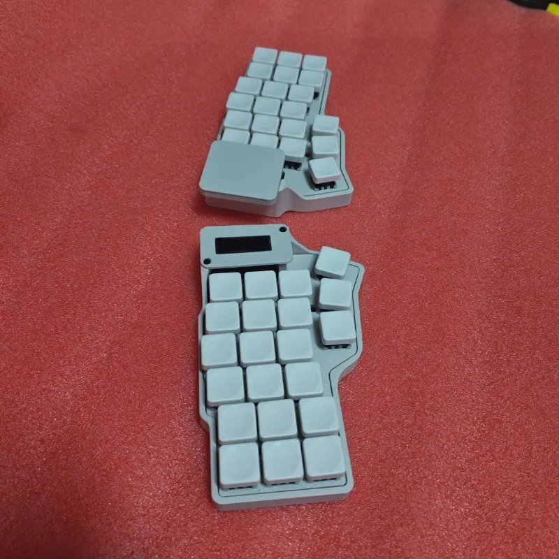 Corne Touchpad Keyboard with Screen Hot Swappable Ergonomic Custom Split Bluetooth Wireless Keyboard Supporting ZMK MX Switch